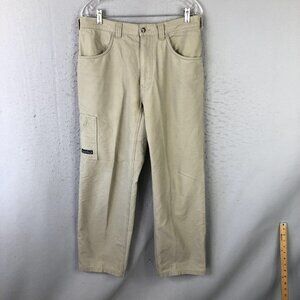 Arborwear Pants Mens 34x30 Beige Canvas Carpenter Workwear Utility Pockets